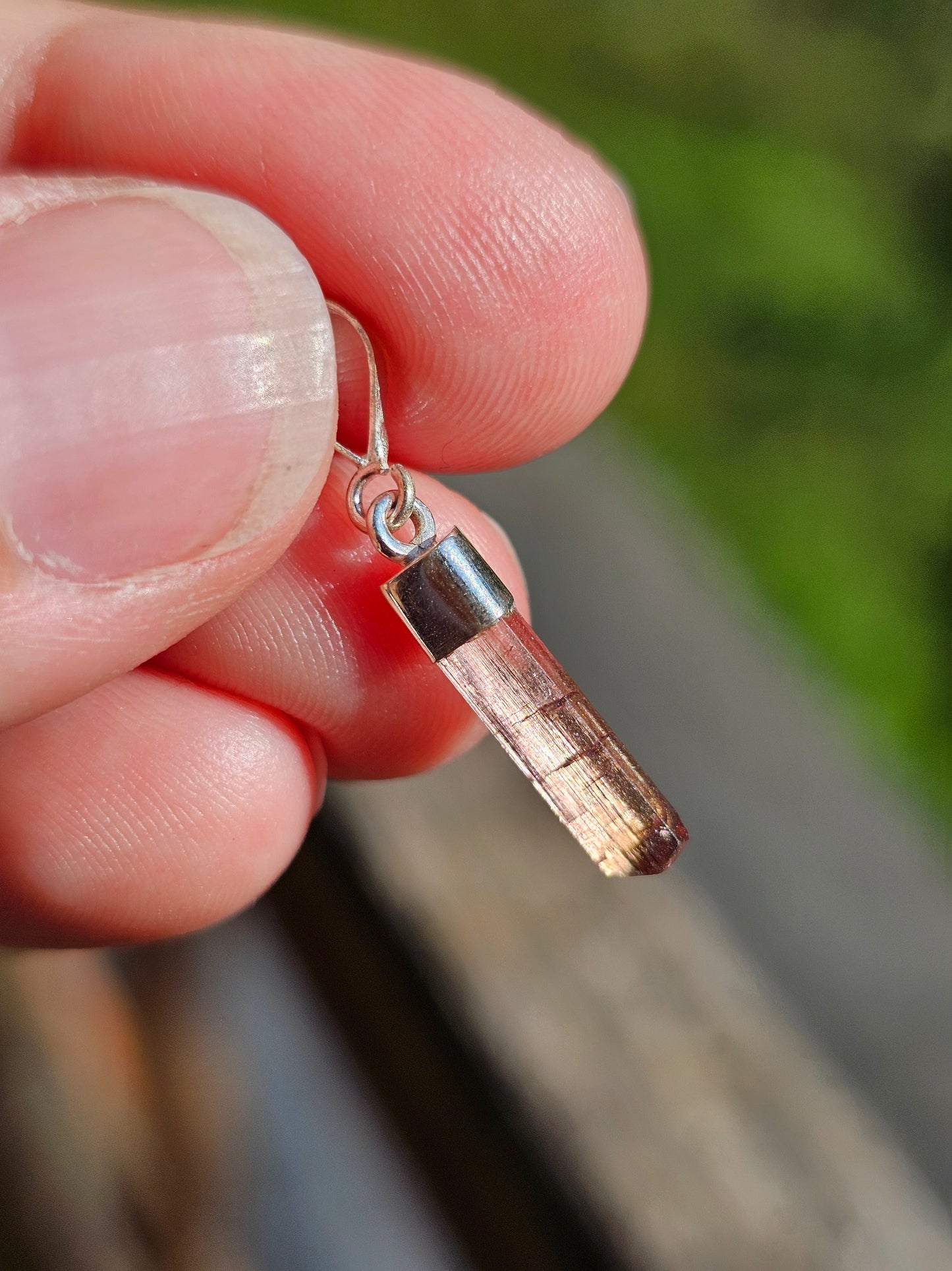 Pendentif en Tourmaline multicolore n°8