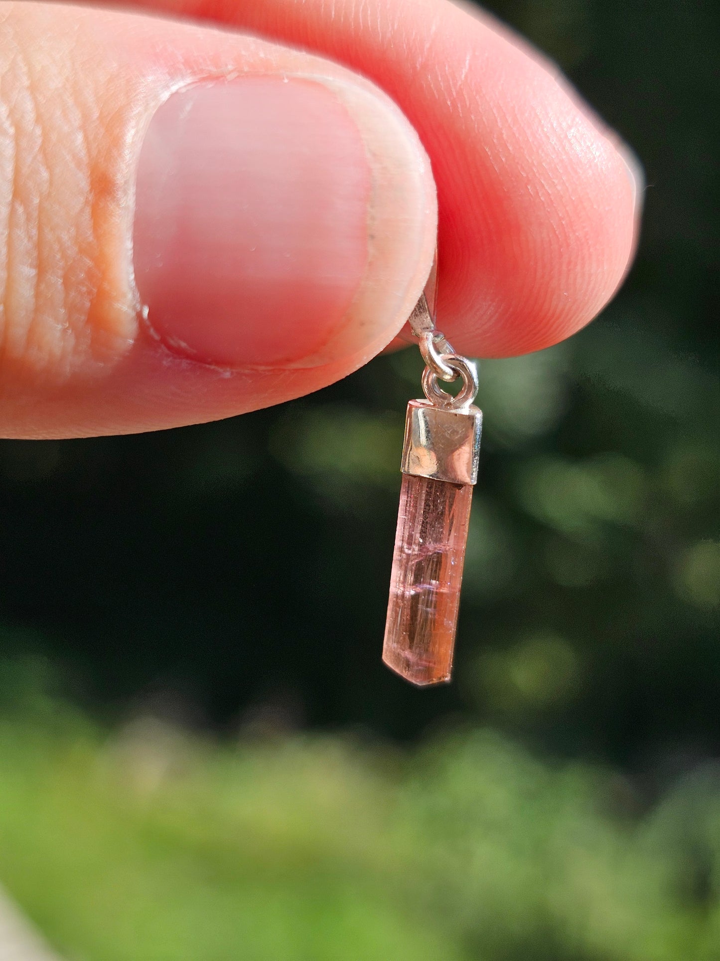 Pendentif en Tourmaline multicolore n°8