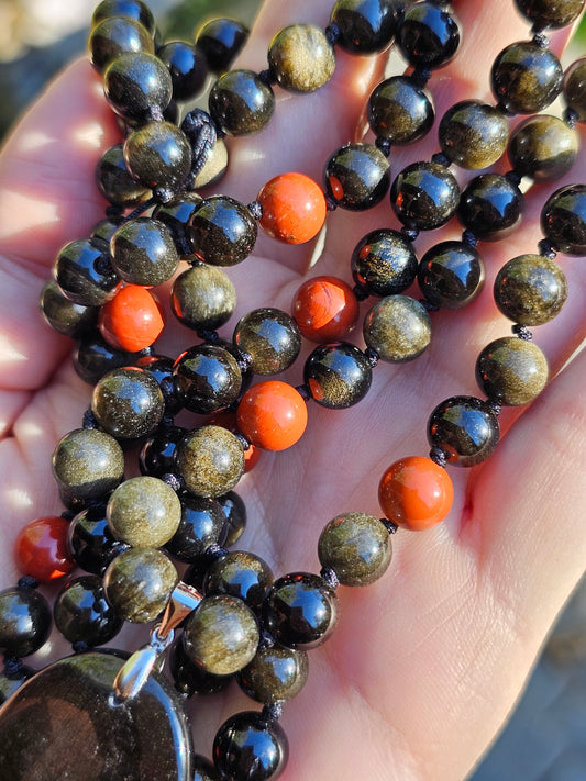 Collier Mala "Lune des Volcans"