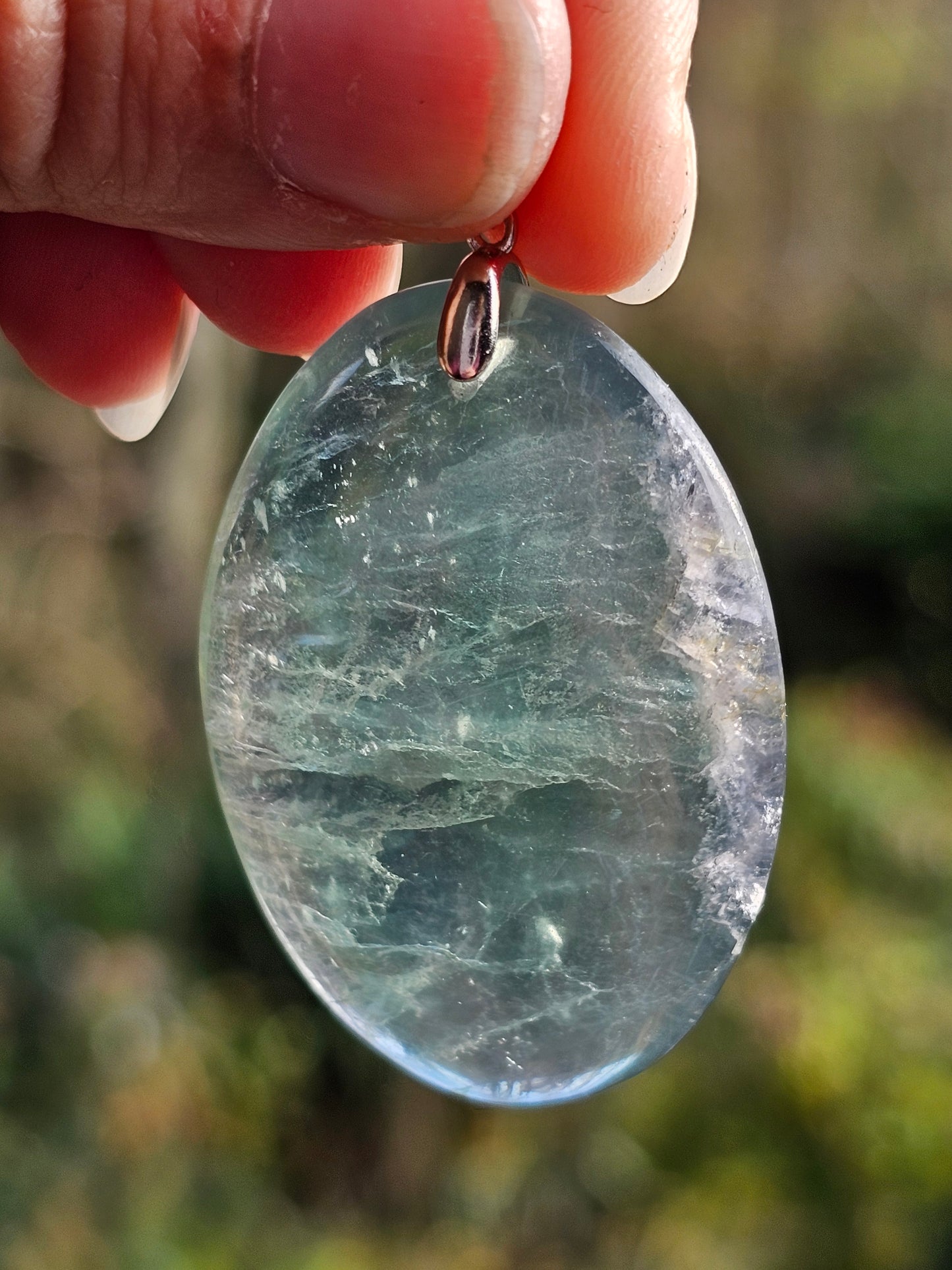 Pendentif en Fluorite verte O