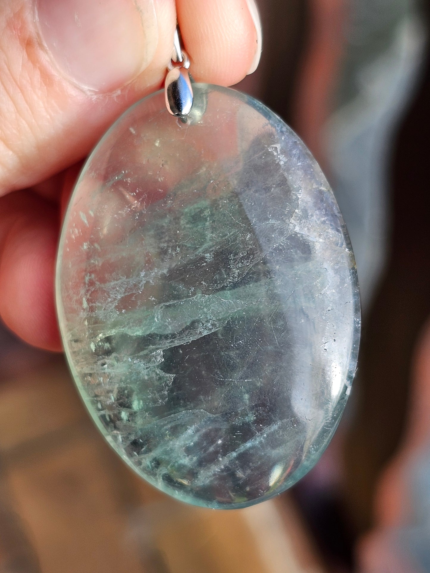 Pendentif en Fluorite verte O