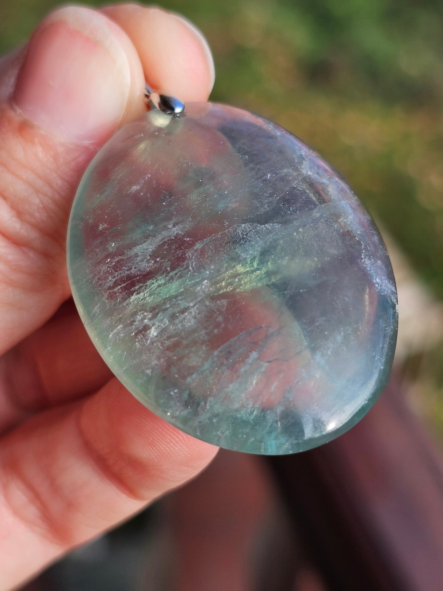 Pendentif en Fluorite verte O