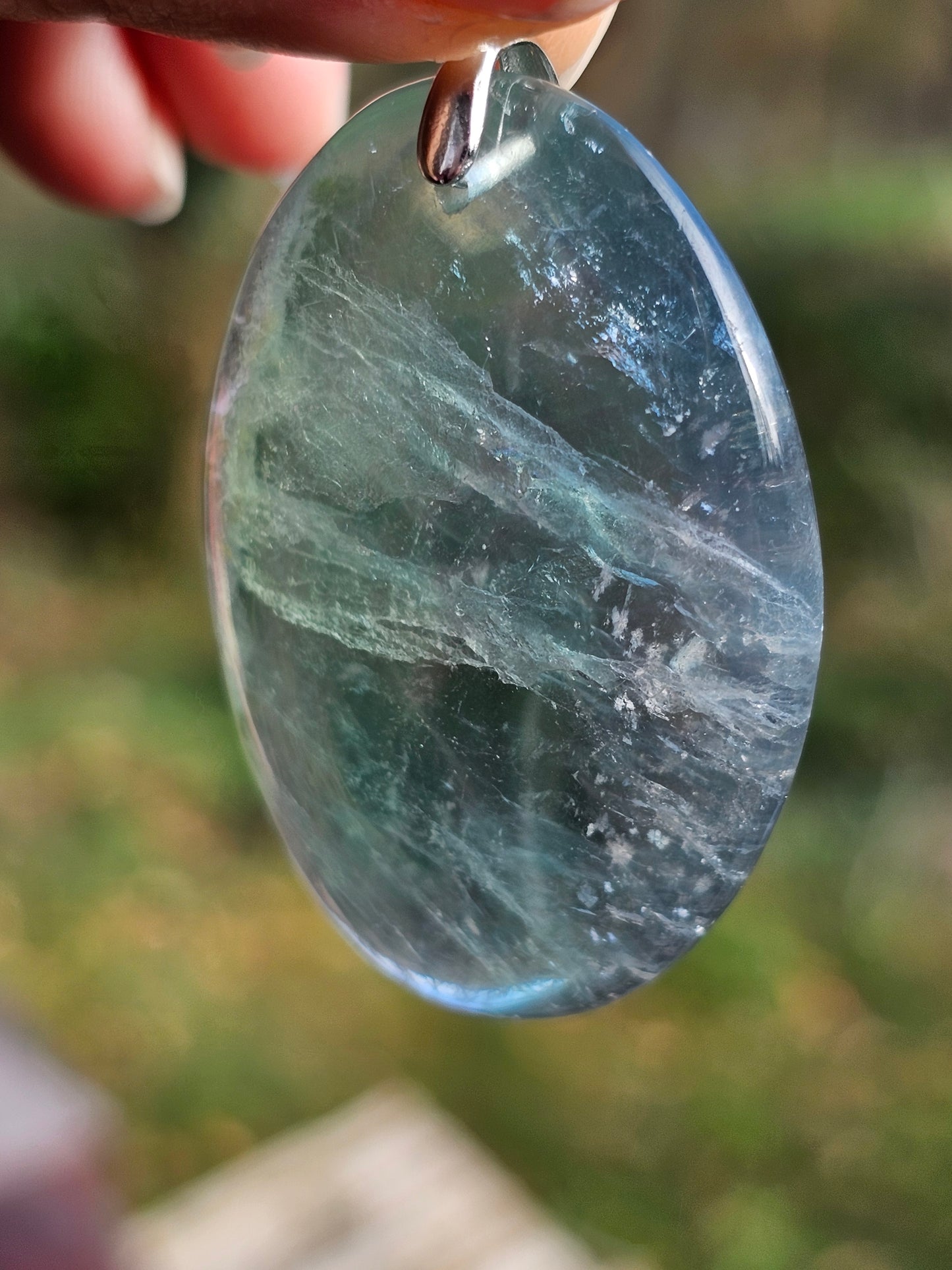 Pendentif en Fluorite verte O