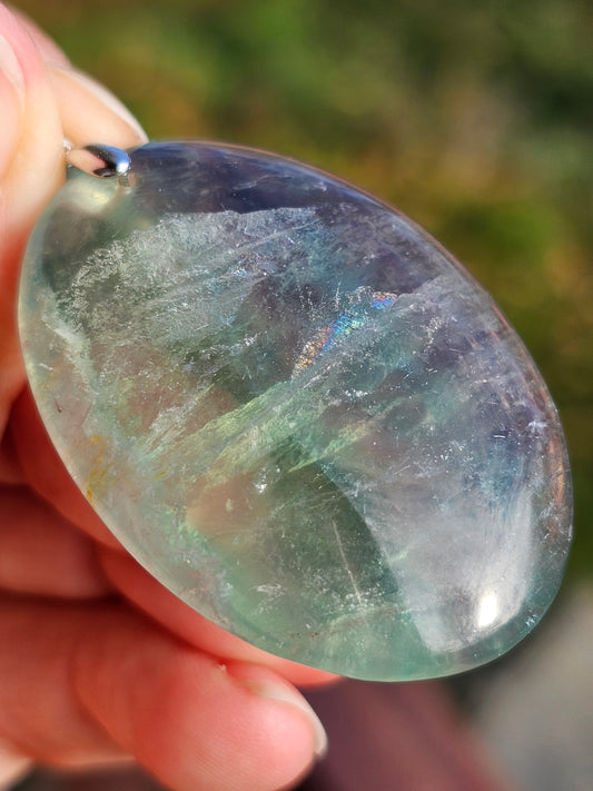 Pendentif en Fluorite verte O