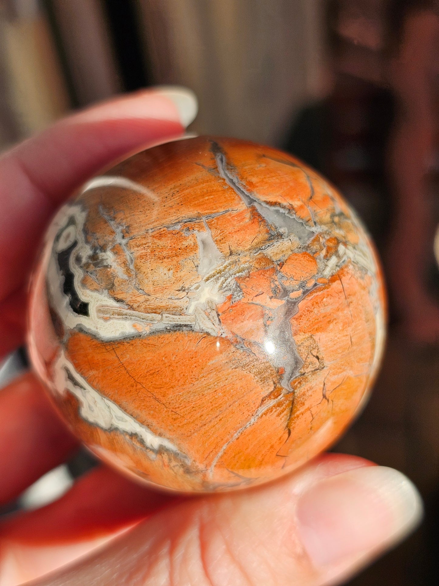 Sphère de Jaspe Breschia A