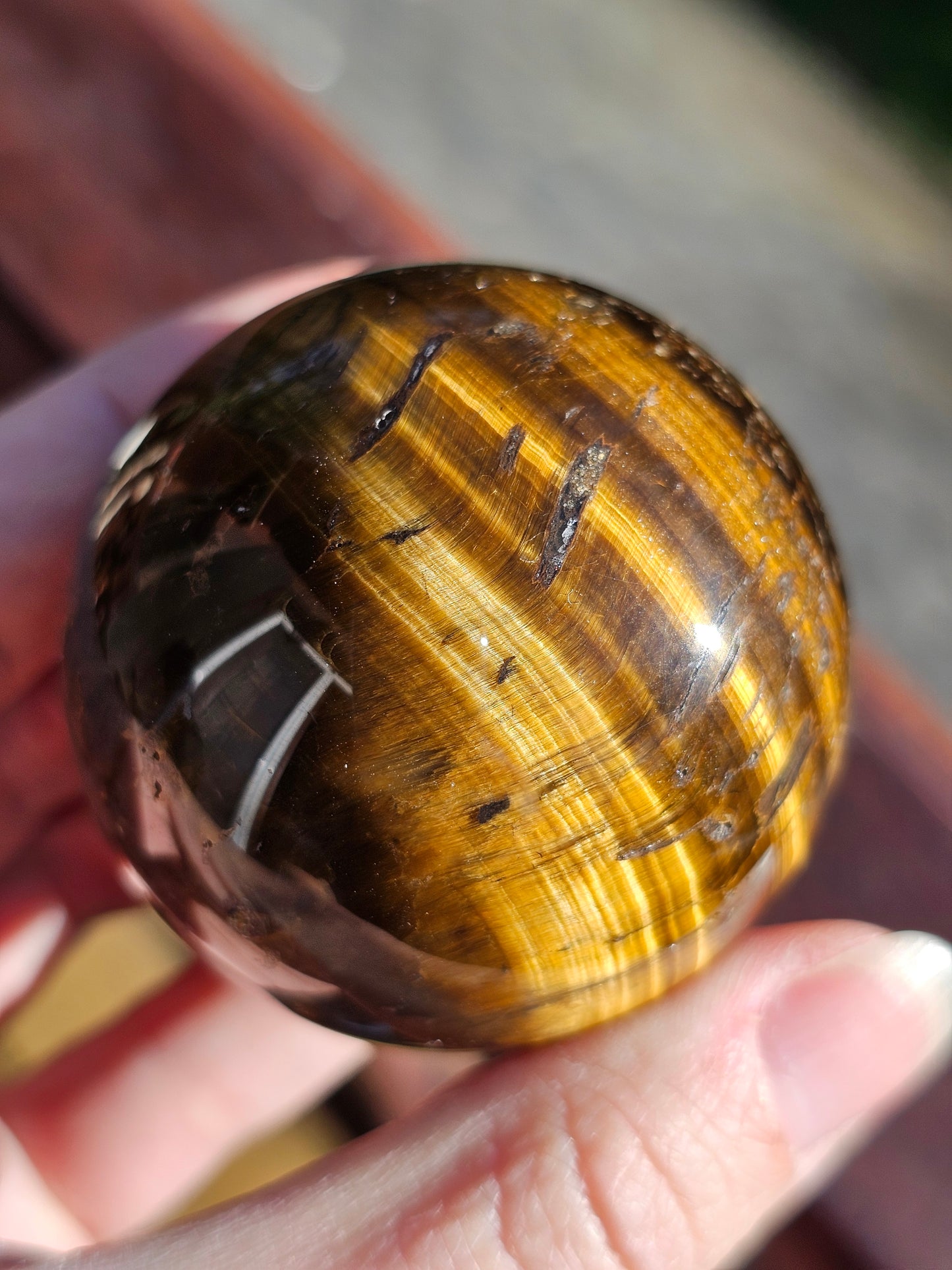 Sphère en Œil de tigre n°2