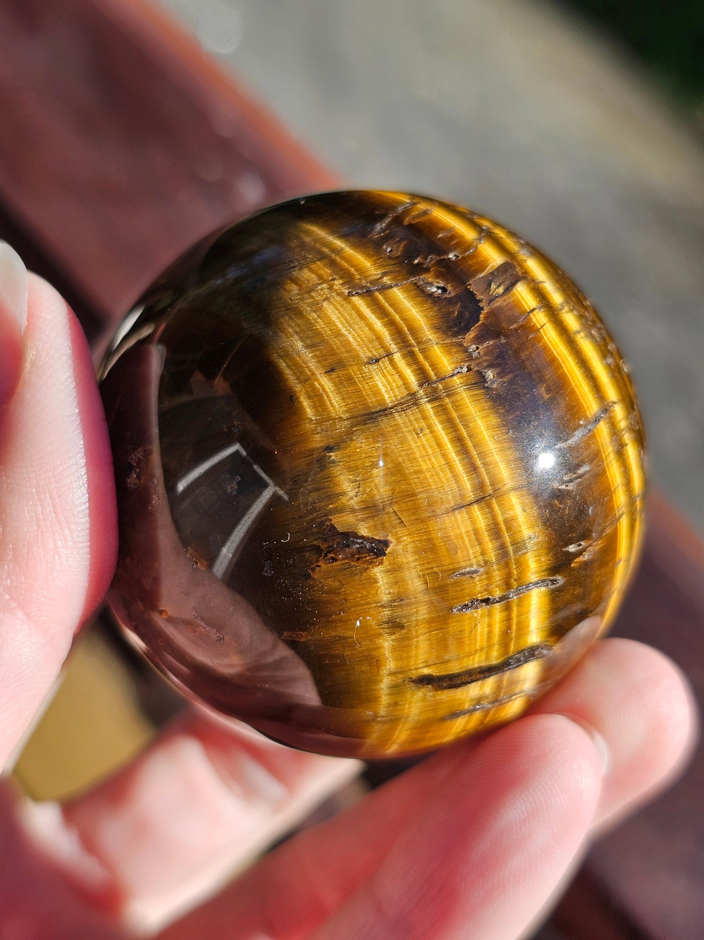 Sphère en Œil de tigre n°2