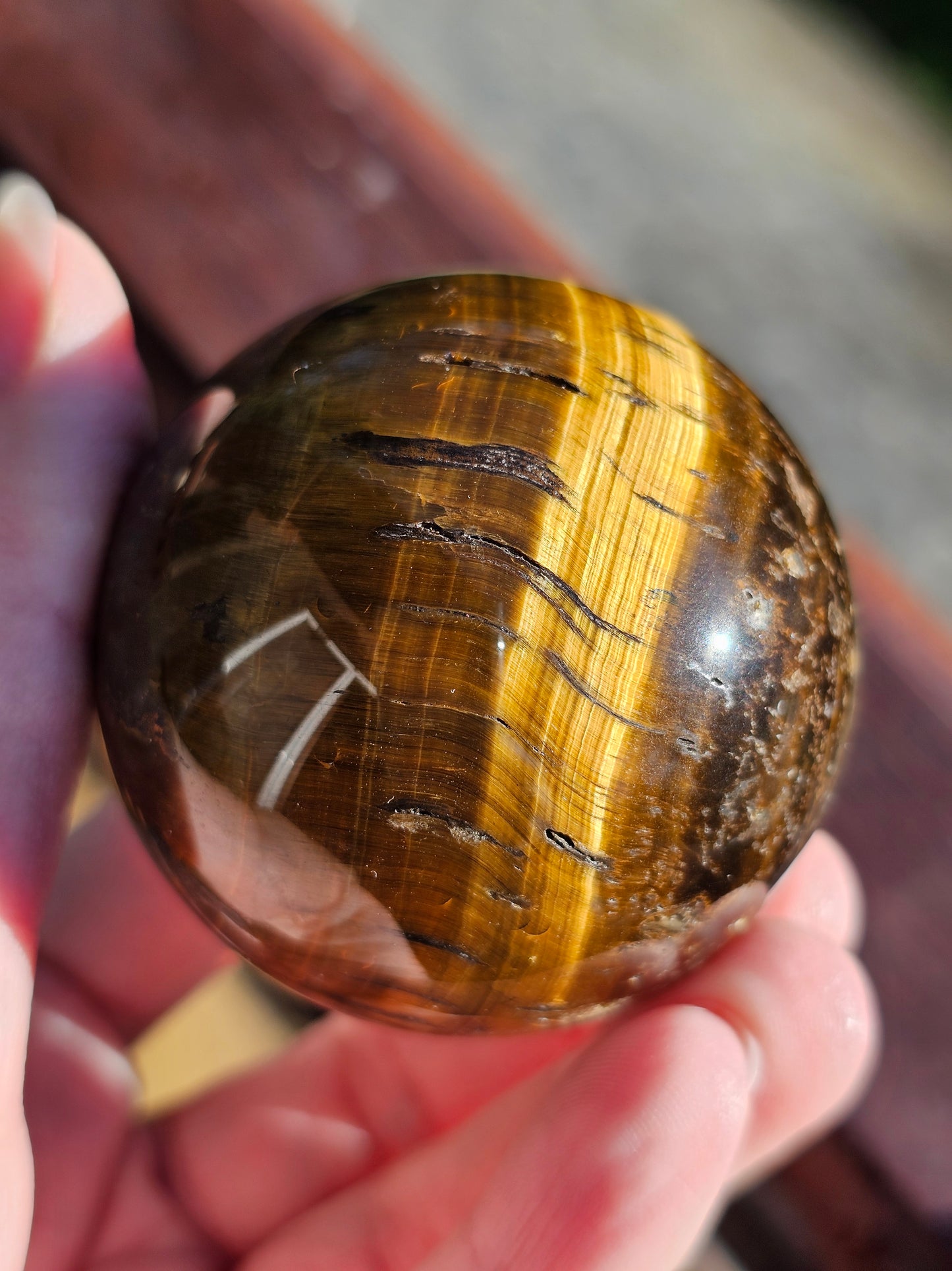 Sphère en Œil de tigre n°2