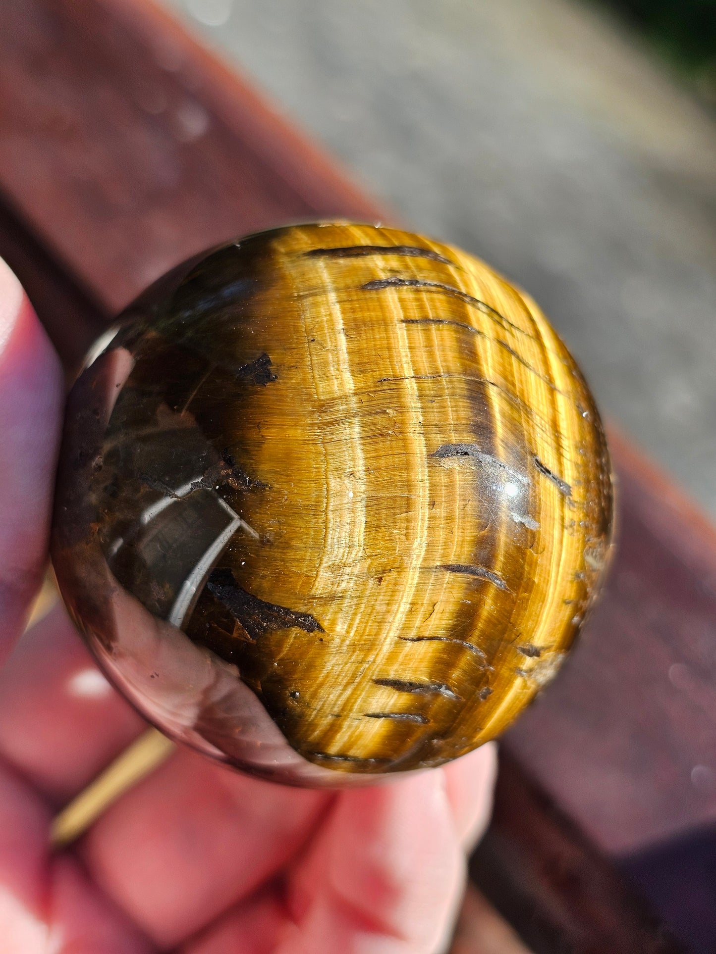 Sphère en Œil de tigre n°2
