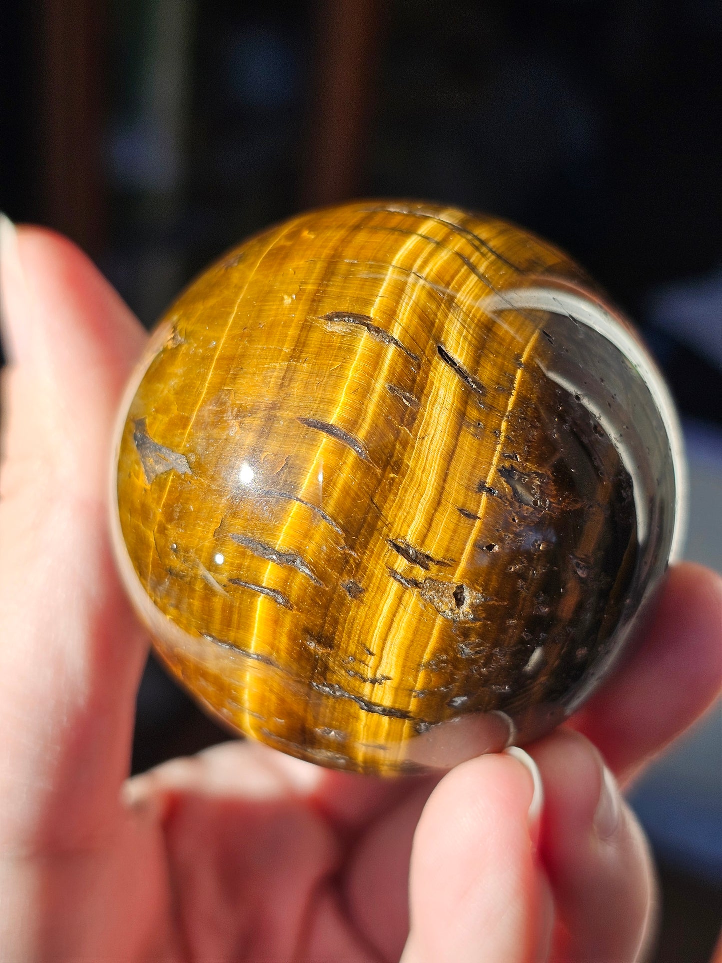 Sphère en Œil de tigre n°2