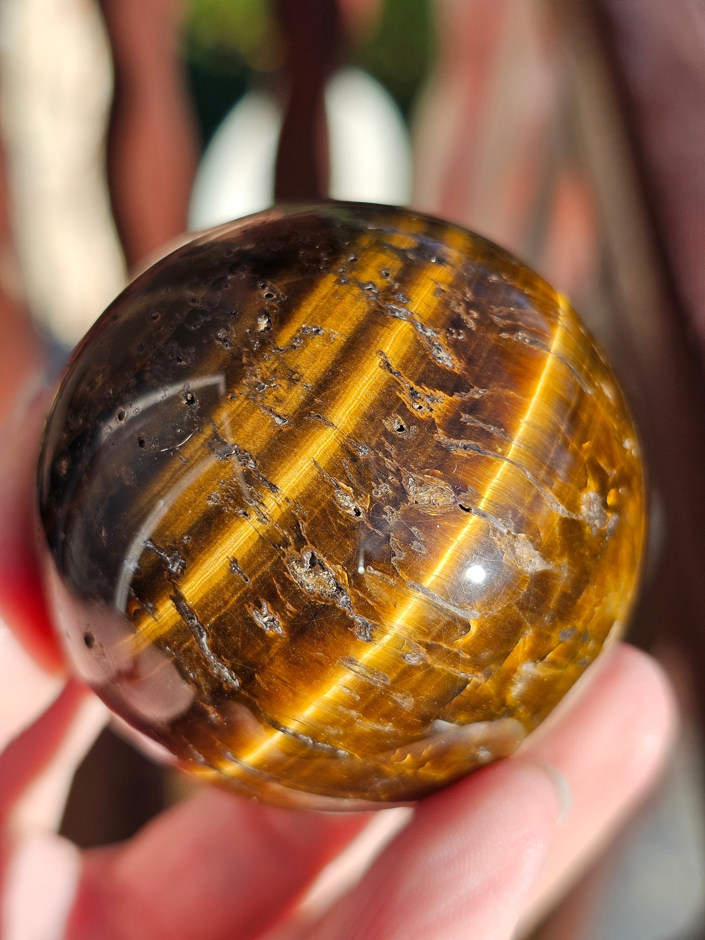 Sphère en Œil de tigre n°2