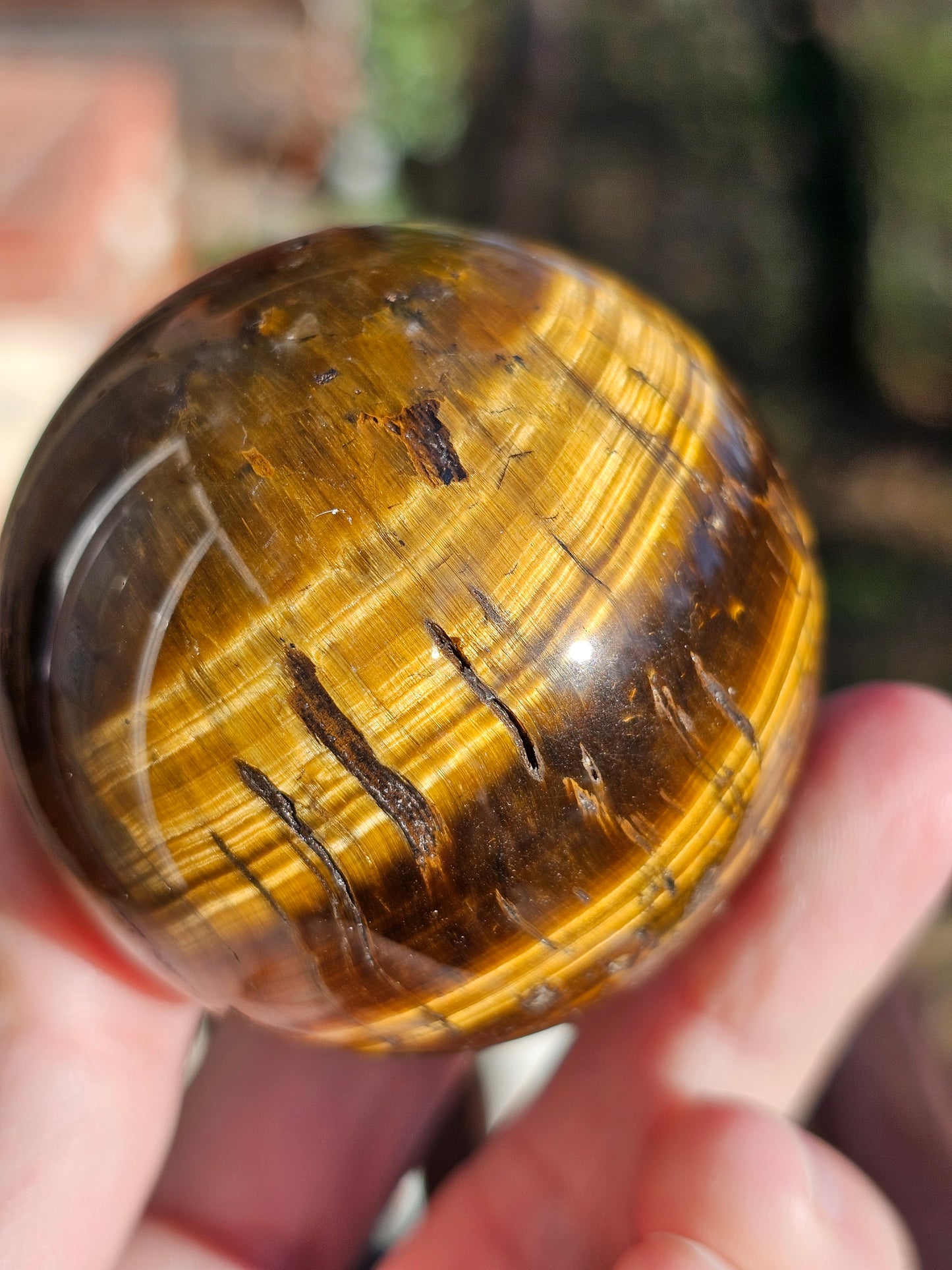 Sphère en Œil de tigre n°2