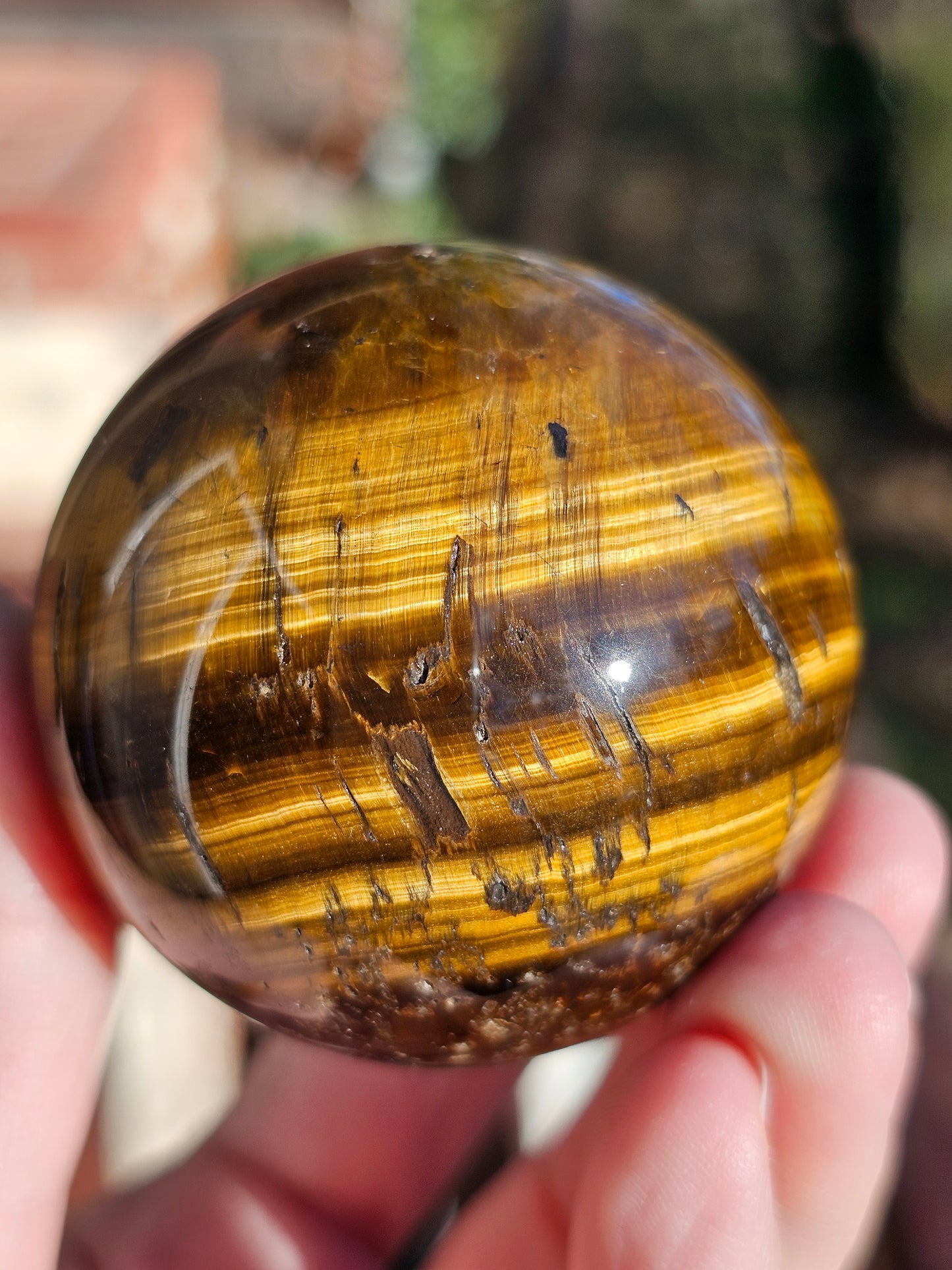 Sphère en Œil de tigre n°2