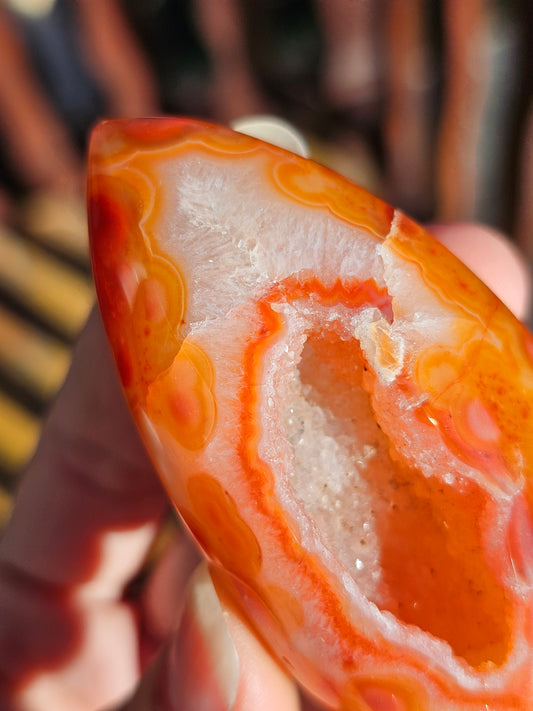 Oeuf en Cornaline cristallisée n°13