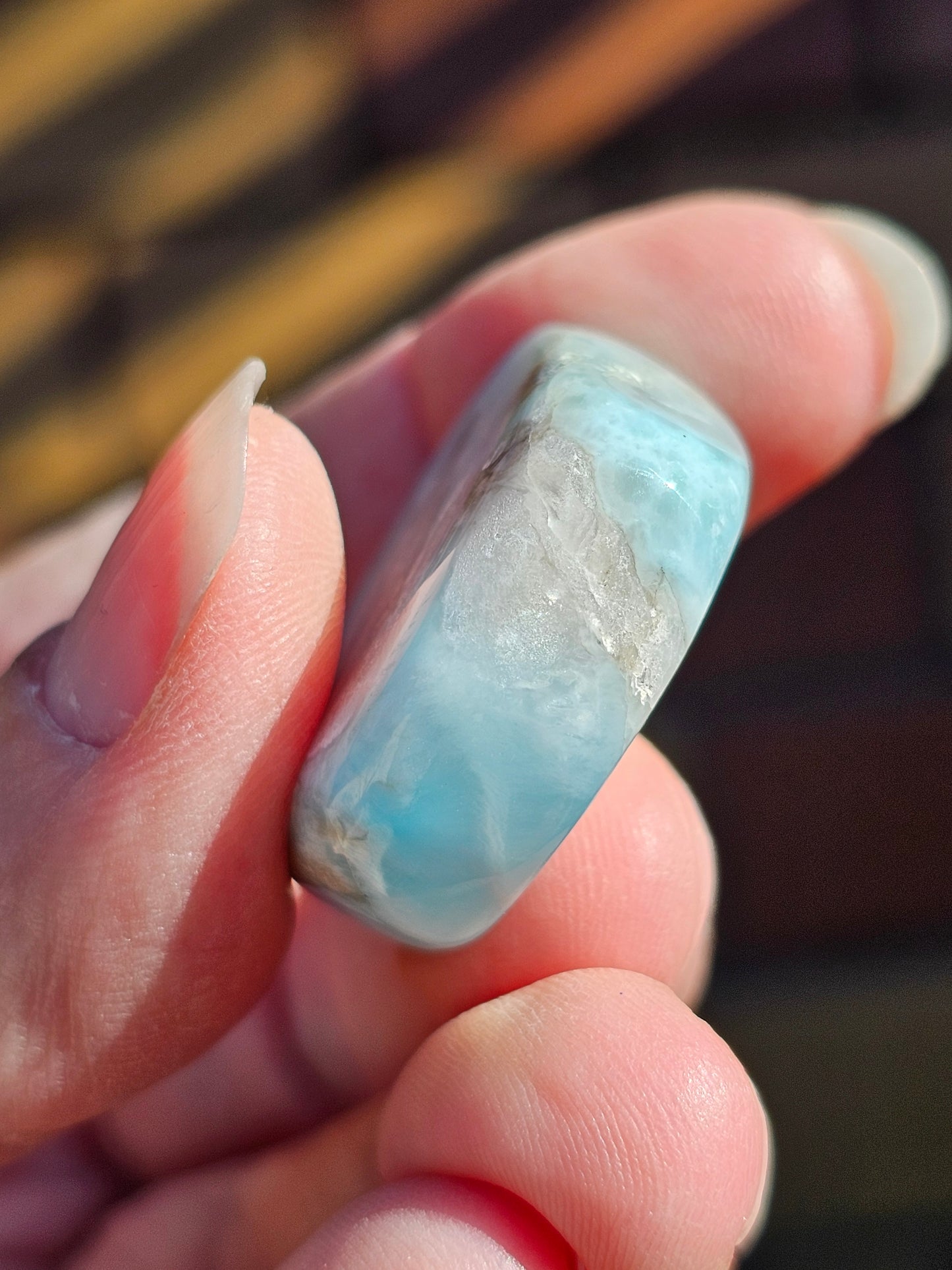 Petit galet de Larimar (Pectolite) B