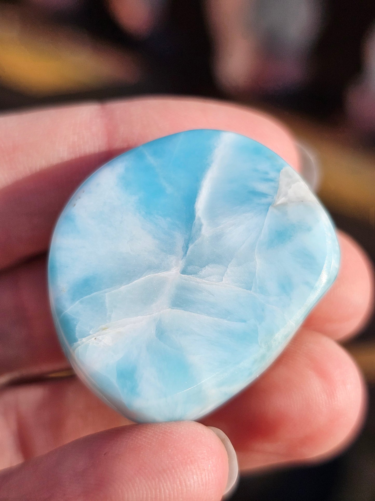 Petit galet de Larimar (Pectolite) B