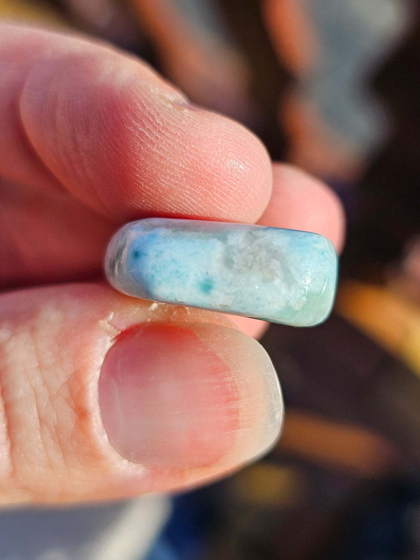 Petit galet de Larimar (Pectolite) M