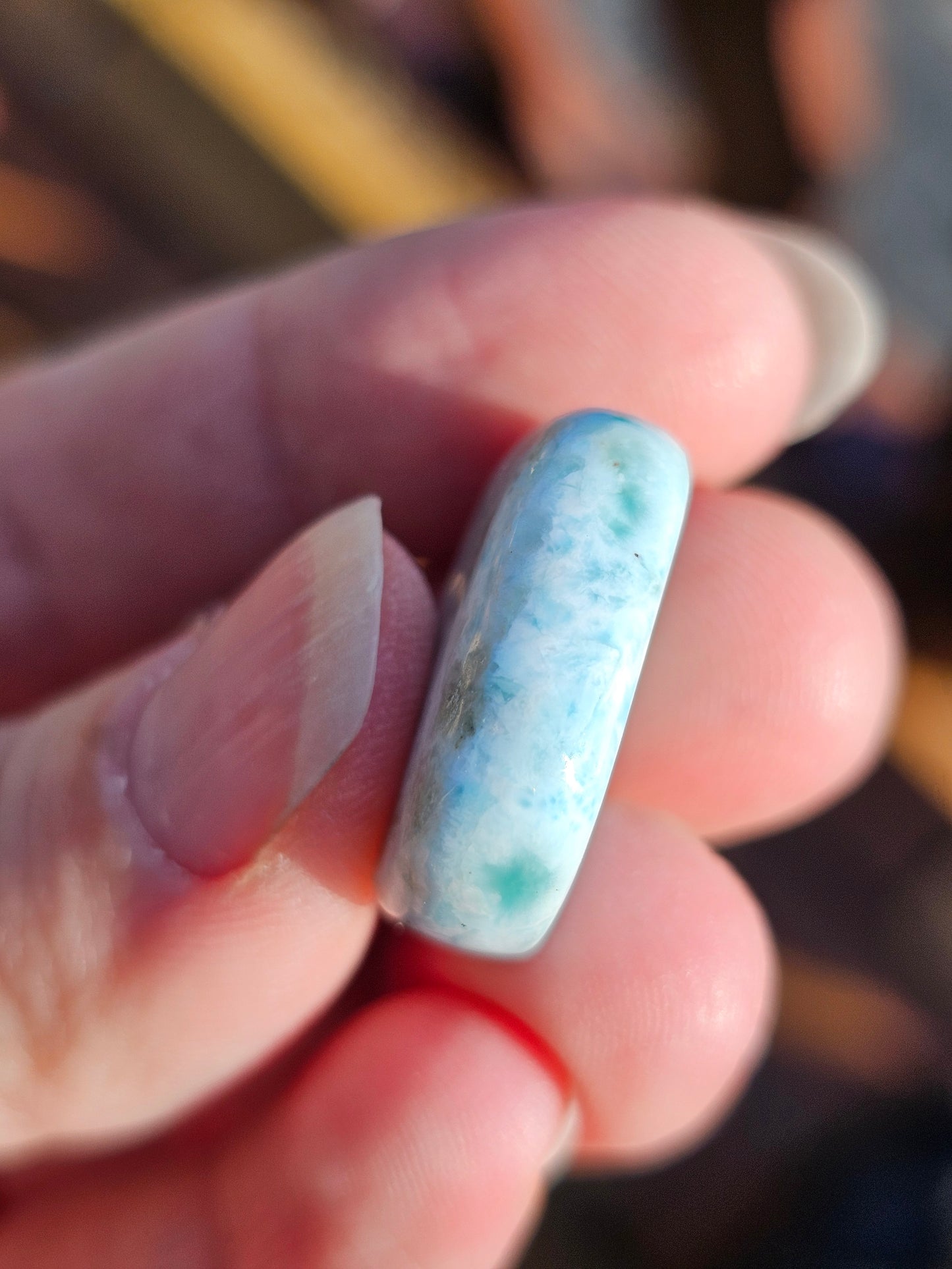Petit galet de Larimar (Pectolite) M
