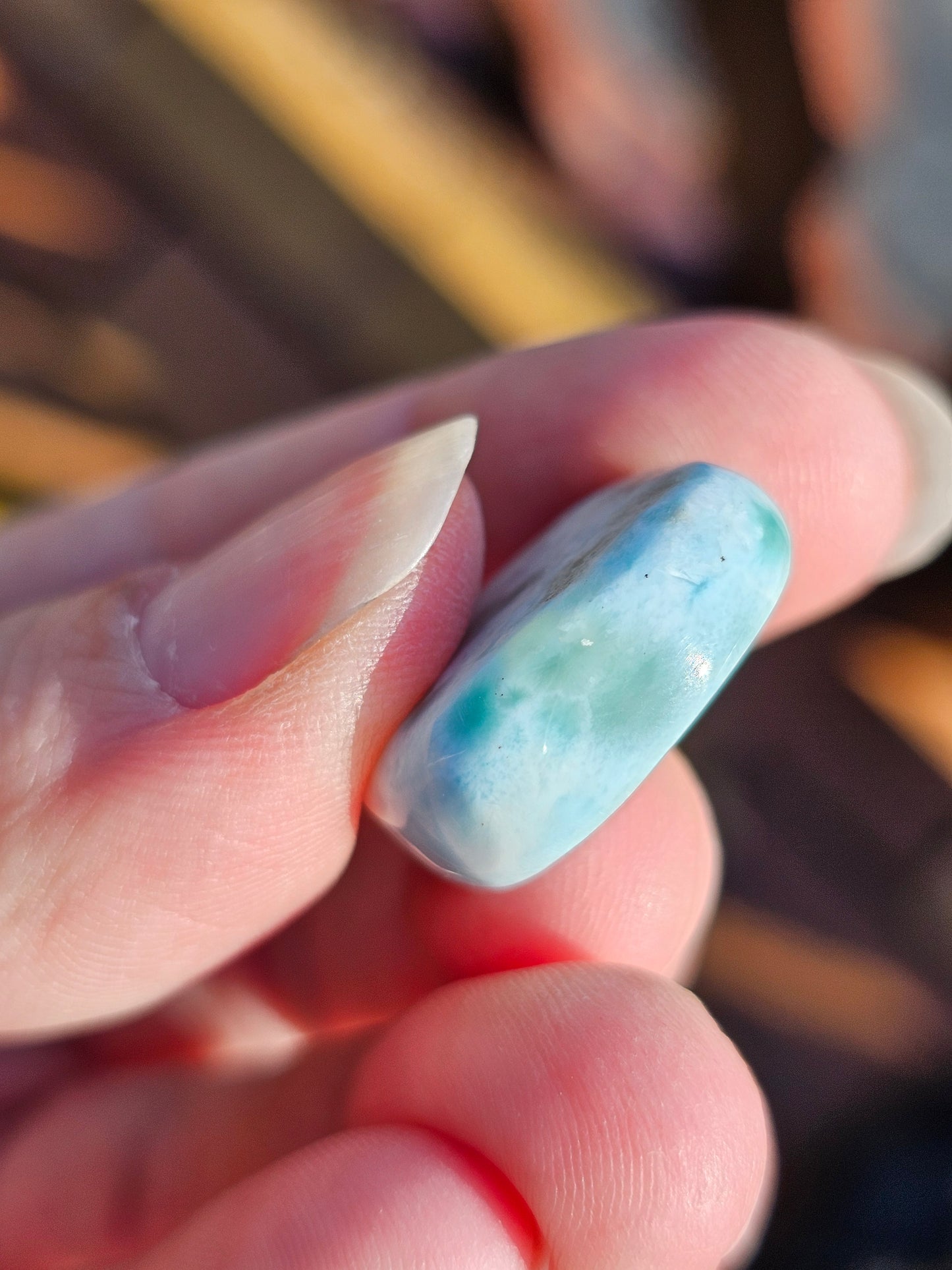Petit galet de Larimar (Pectolite) M