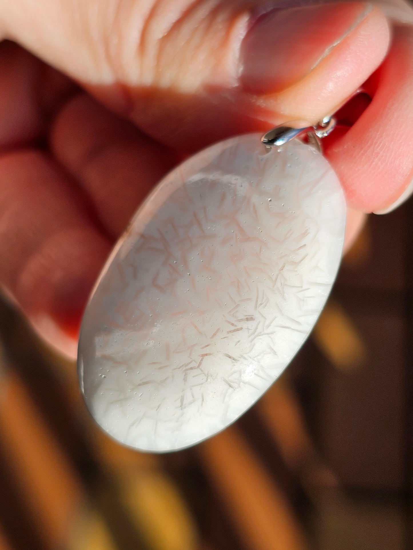 Pendentif en Scolécite n°4