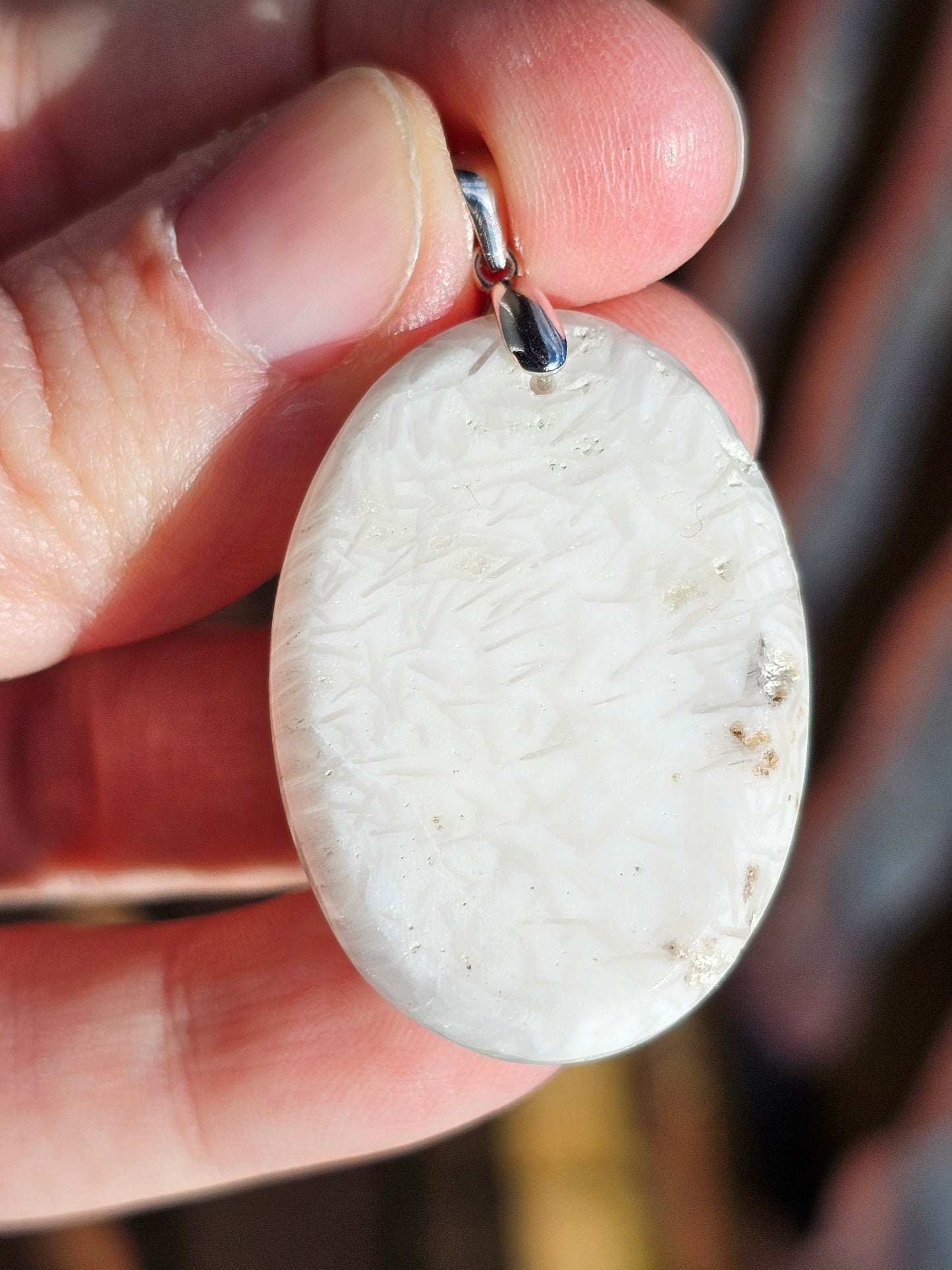 Pendentif en Scolécite n°4