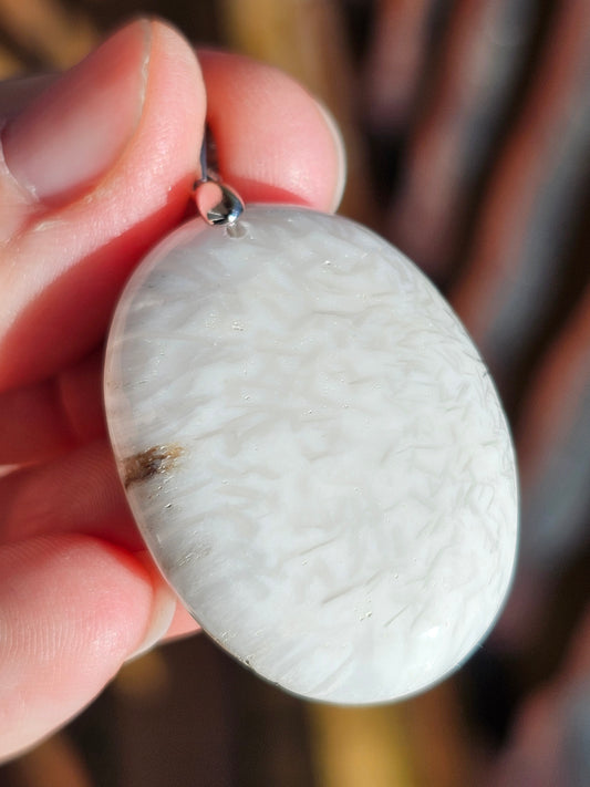 Pendentif en Scolécite n°4