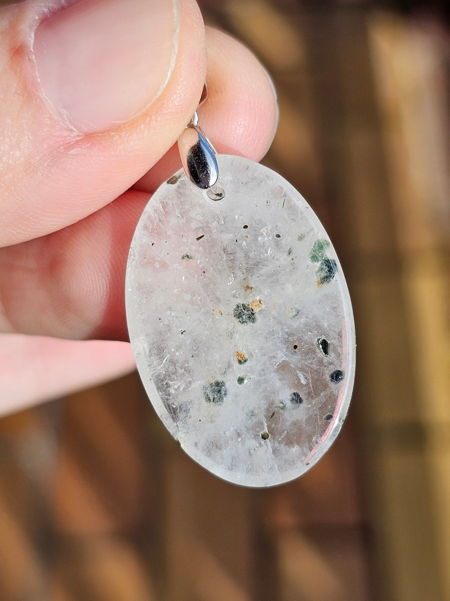 Pendentif en Quartz à Hématite QH1