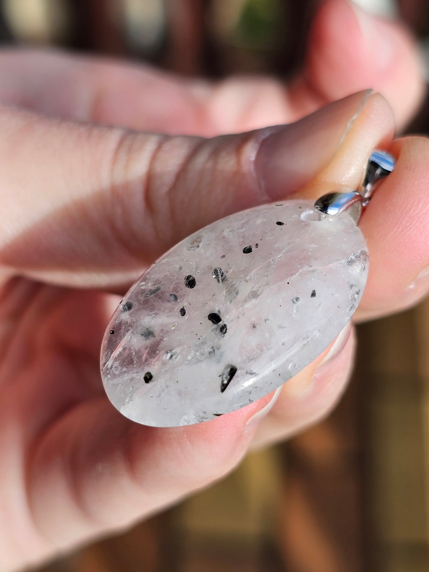 Pendentif en Quartz à Hématite QH1