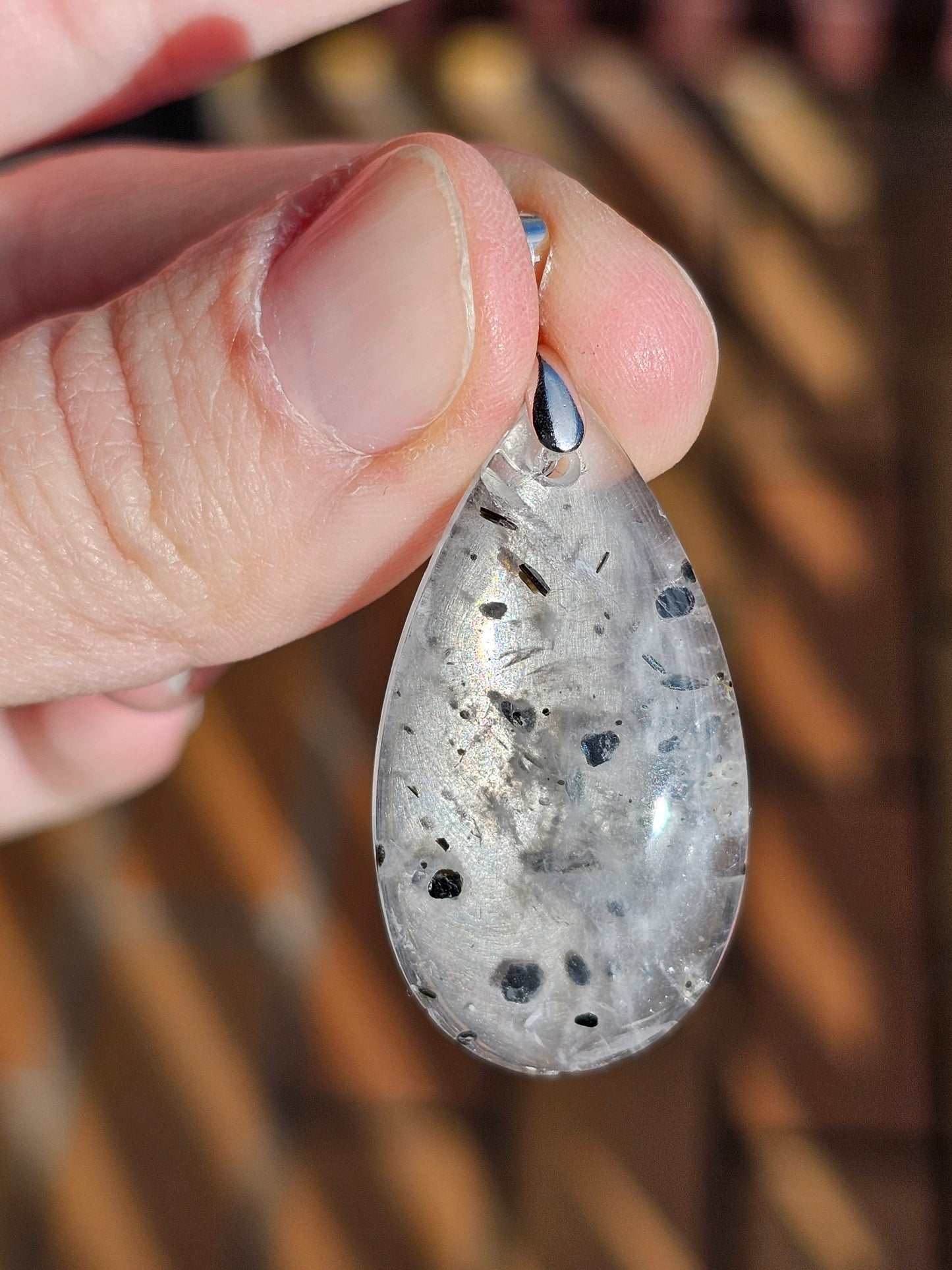 Pendentif en Quartz à Hématite QH2