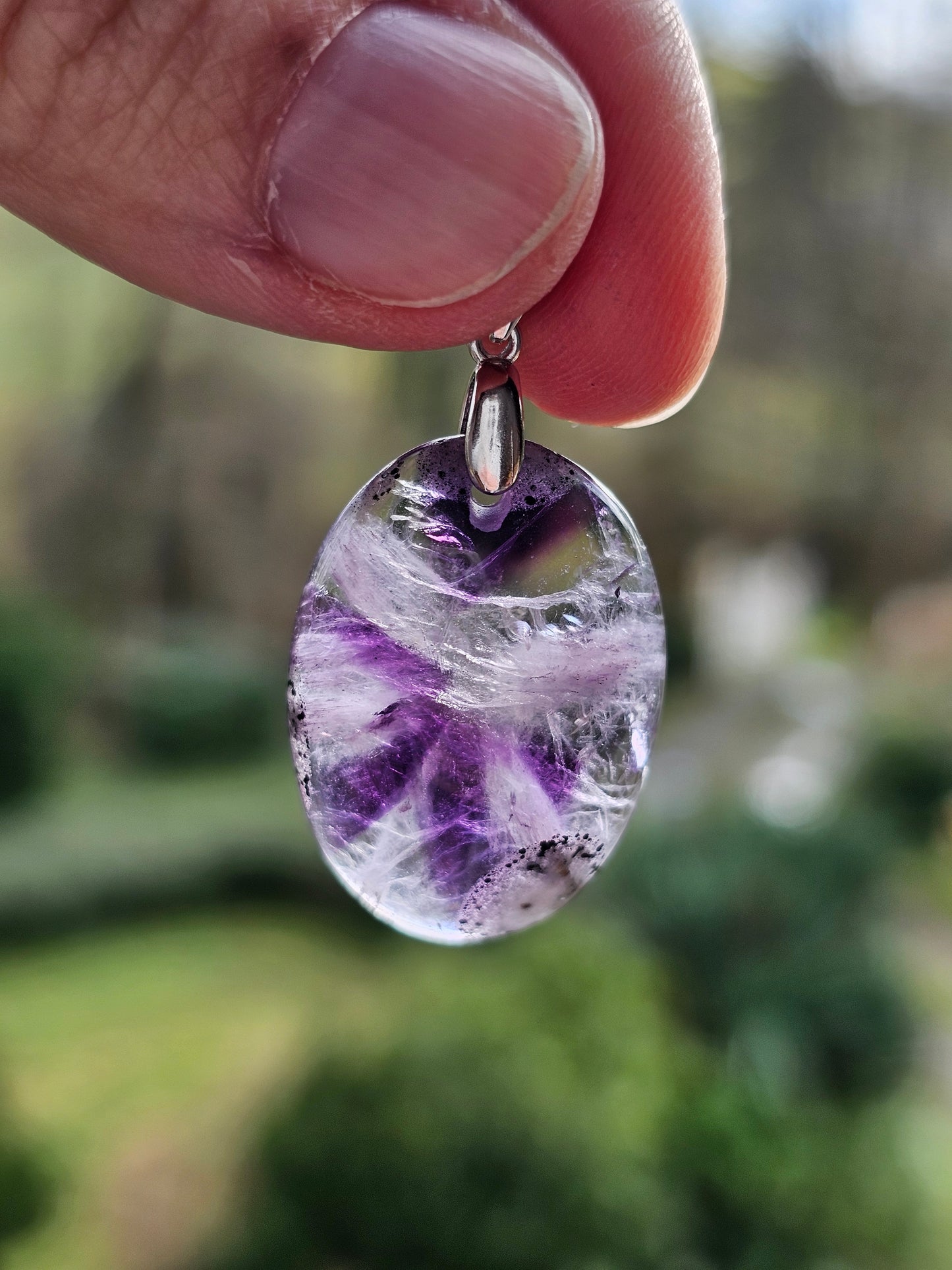 Pendentif Améthyste zonée AM7