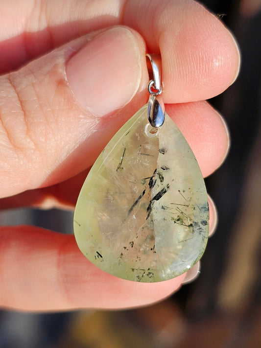 Pendentif en Prehnite