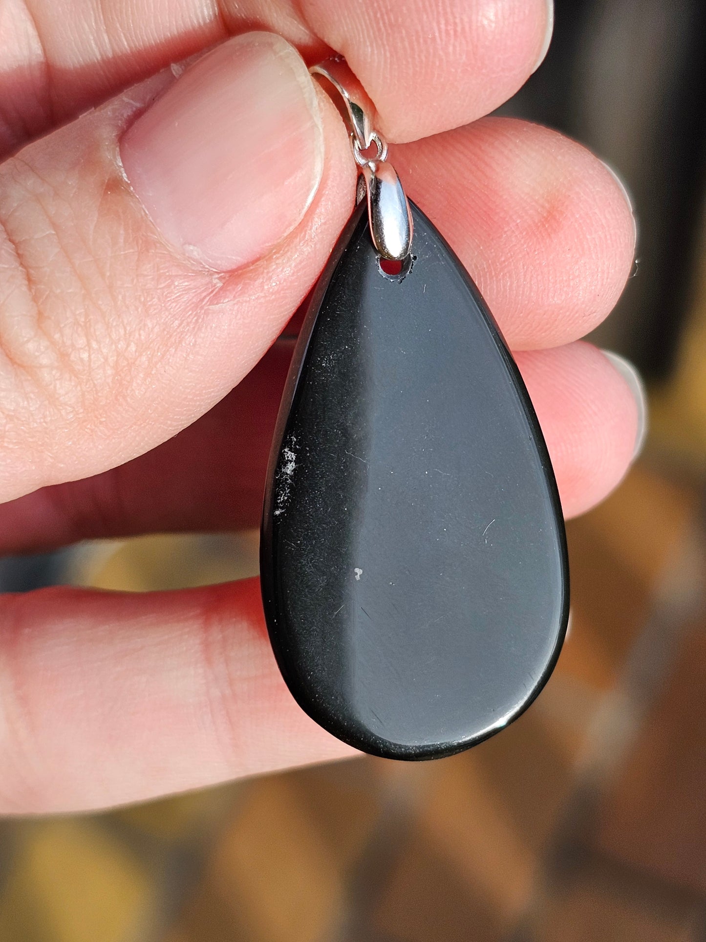 Pendentif en Obsidienne oeil céleste n°2