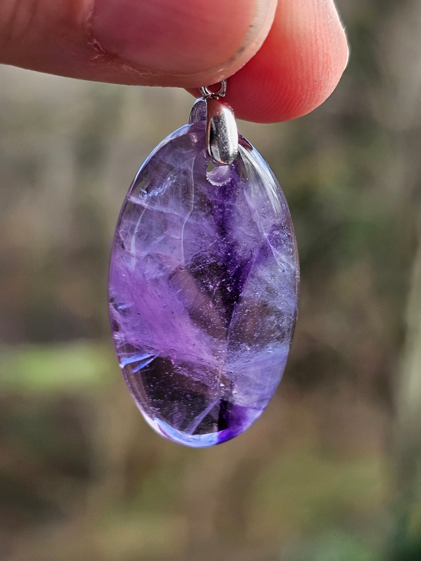 Pendentif Améthyste zonée AM8