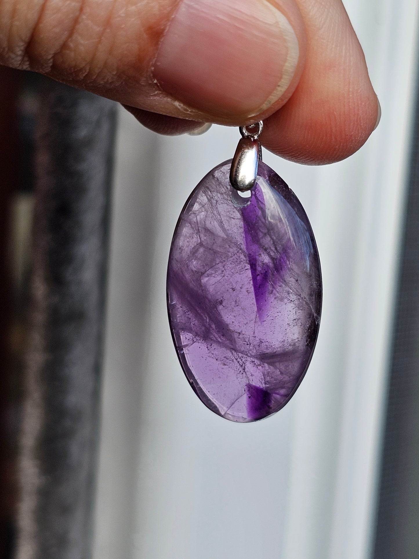 Pendentif Améthyste zonée AM8