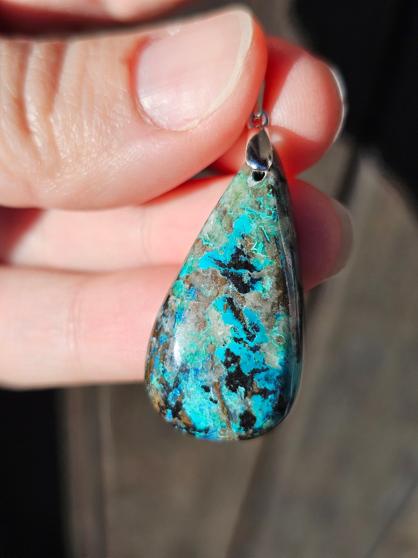 Pendentif en Chrysocolle n°4