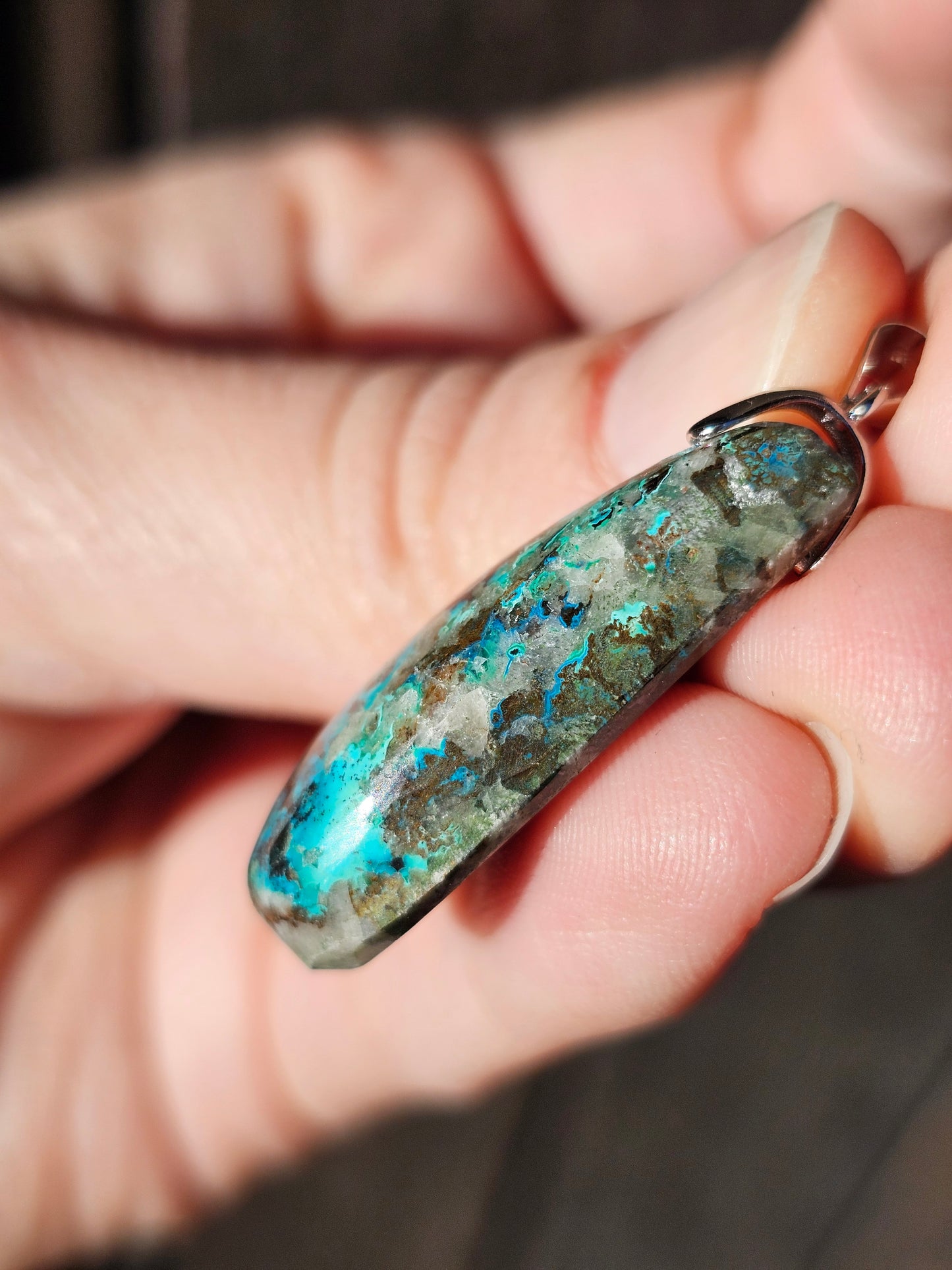 Pendentif en Chrysocolle n°4
