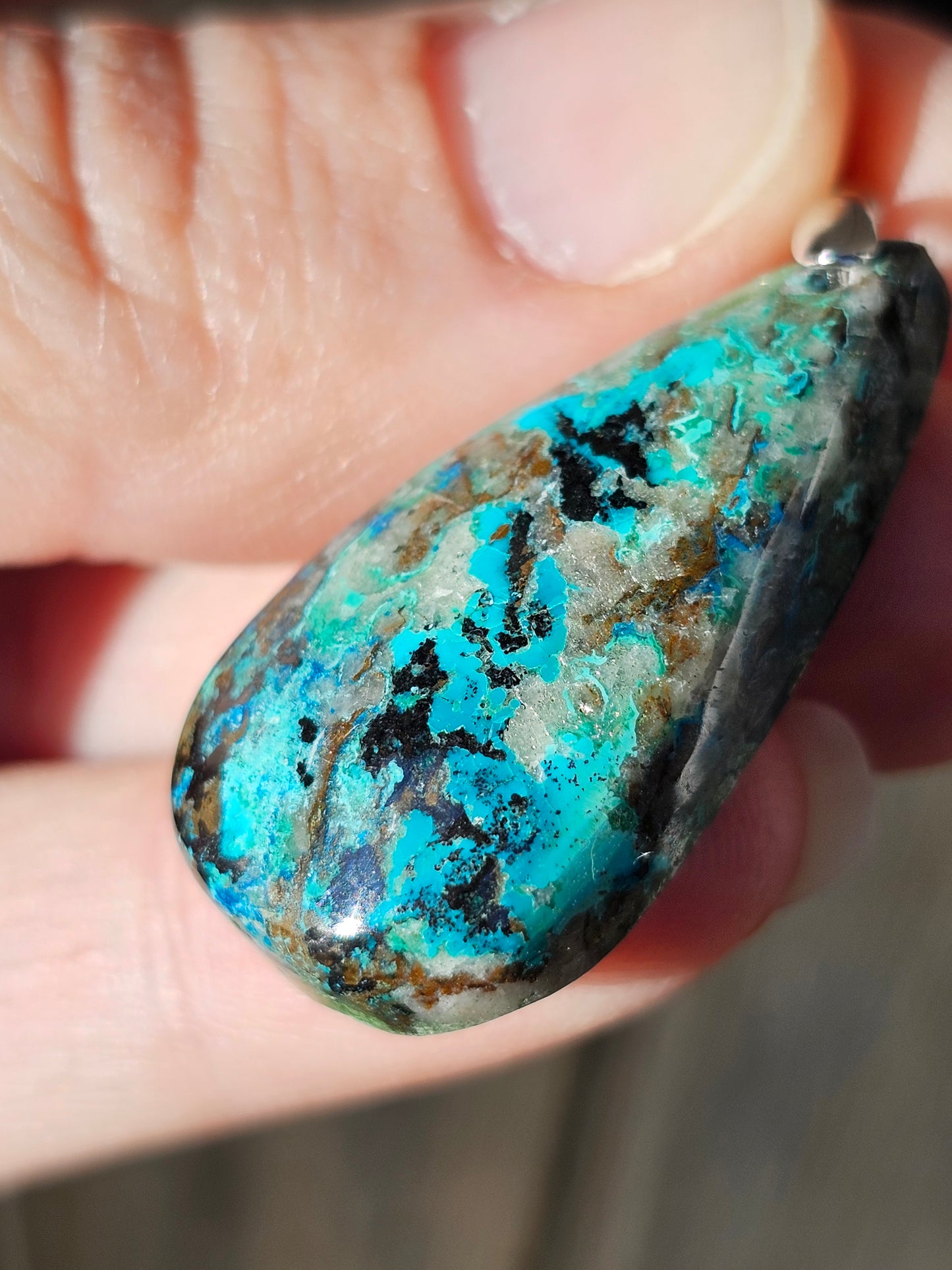 Pendentif en Chrysocolle n°4