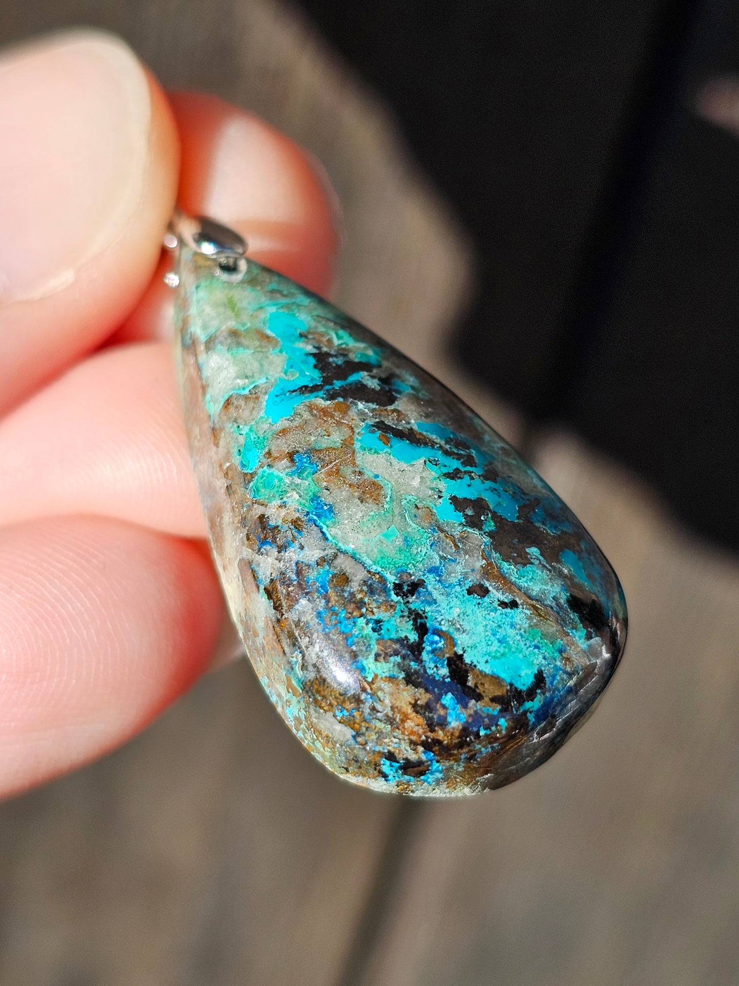 Pendentif en Chrysocolle n°4