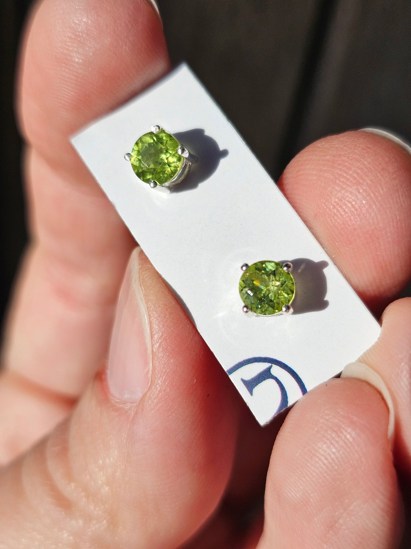 Boucles d'oreilles en Péridot
