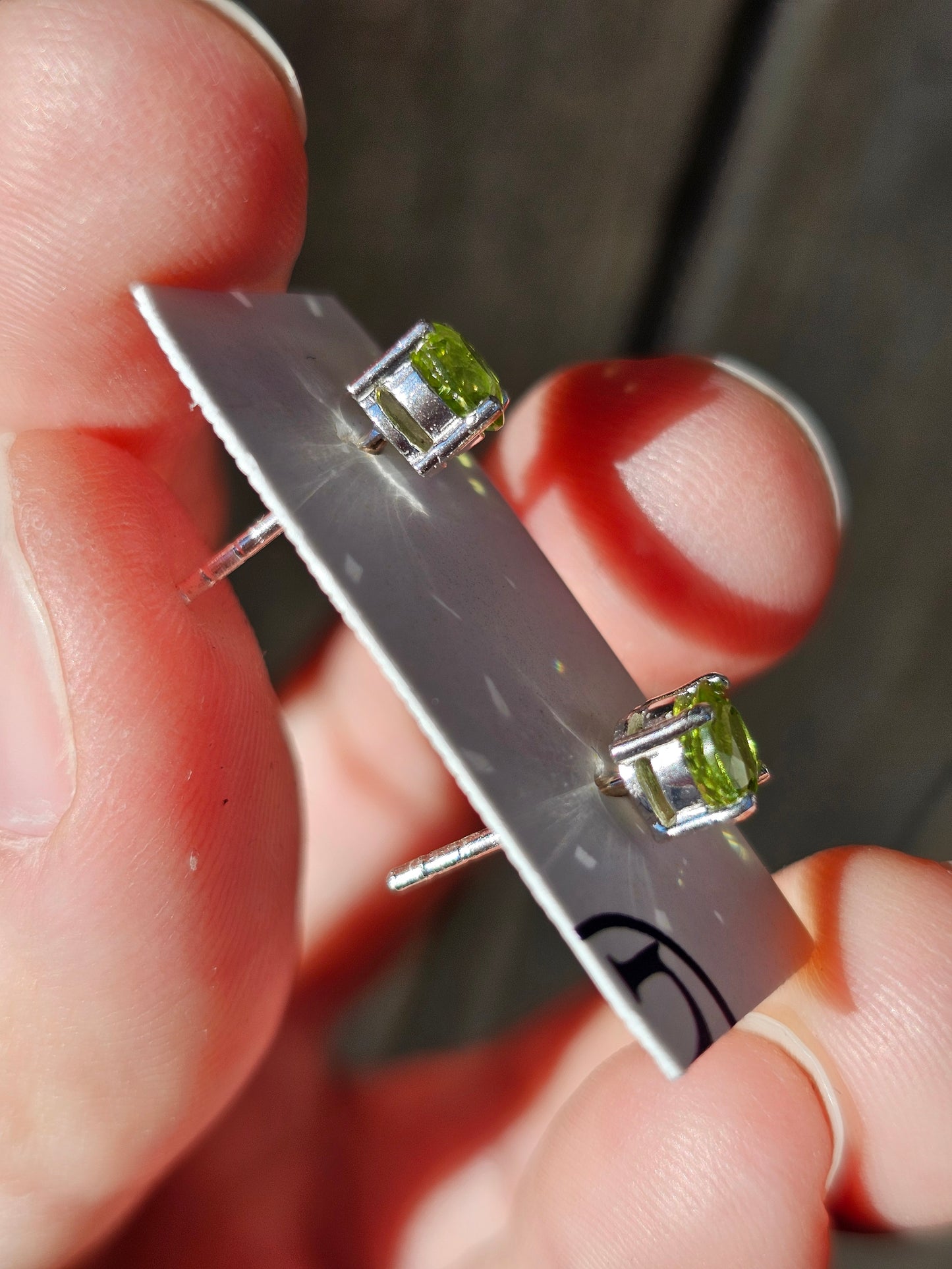 Boucles d'oreilles en Péridot