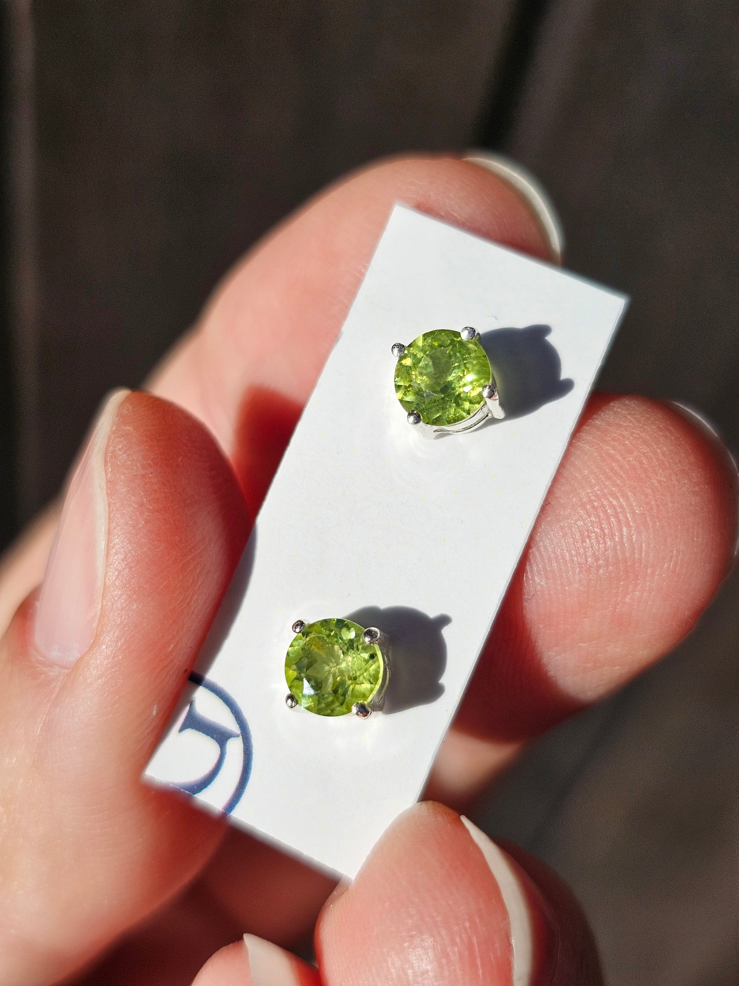 Boucles d'oreilles en Péridot