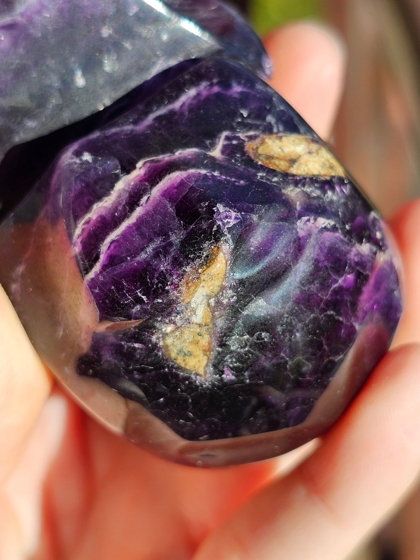 Crâne en Fluorite violette