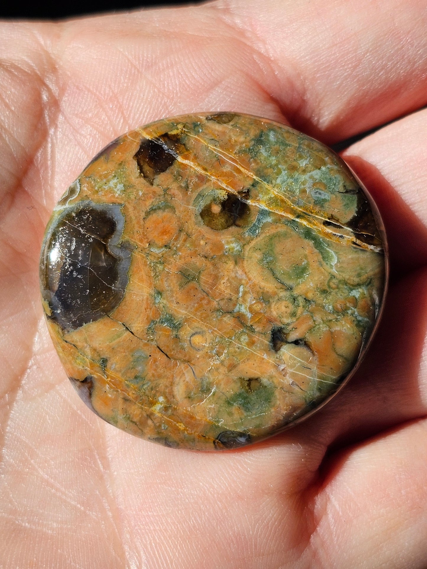 Galet plat de Rhyolite (à choisir)