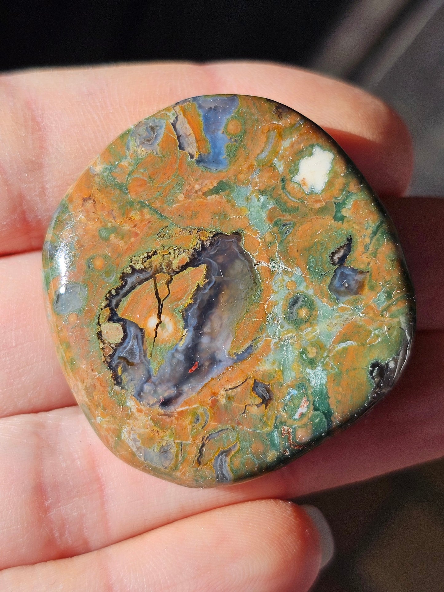 Galet plat de Rhyolite (à choisir)