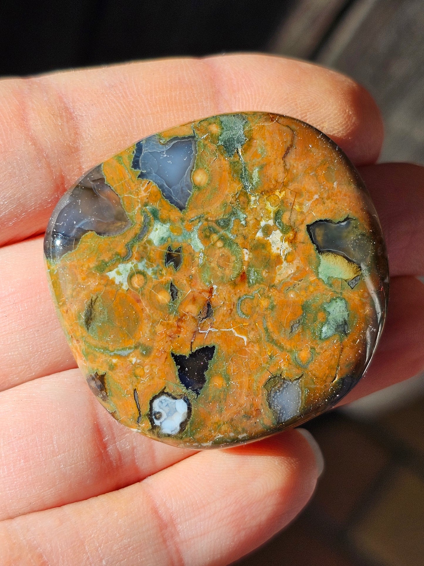 Galet plat de Rhyolite (à choisir)