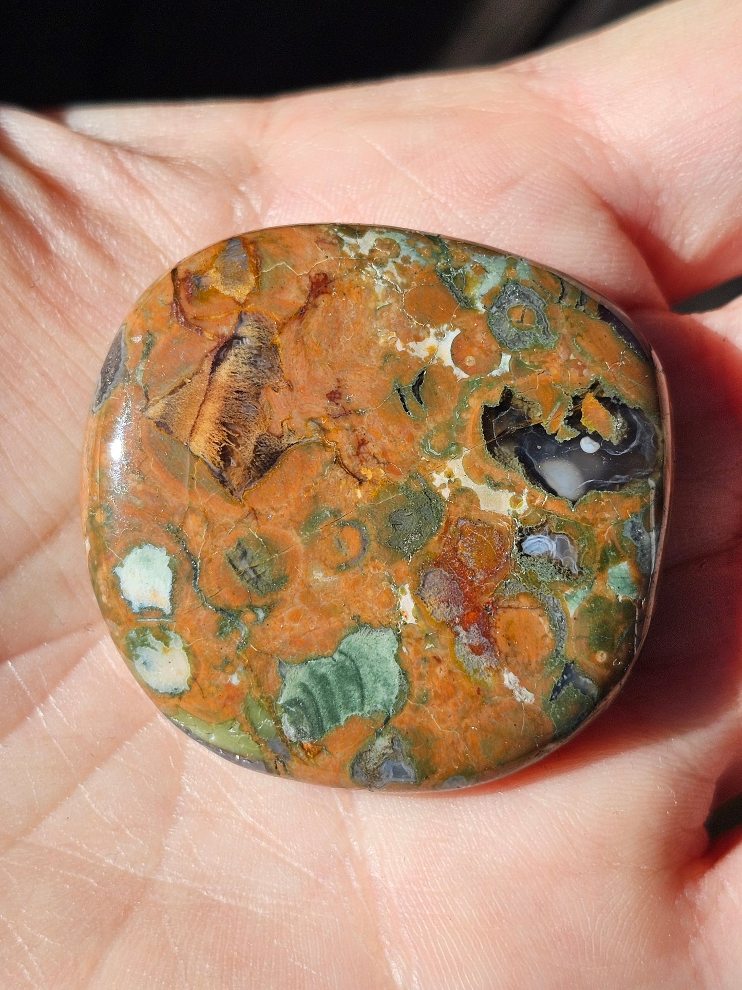 Galet plat de Rhyolite (à choisir)