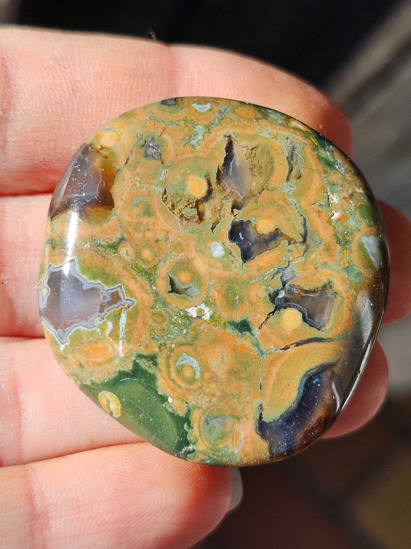 Galet plat de Rhyolite (à choisir)