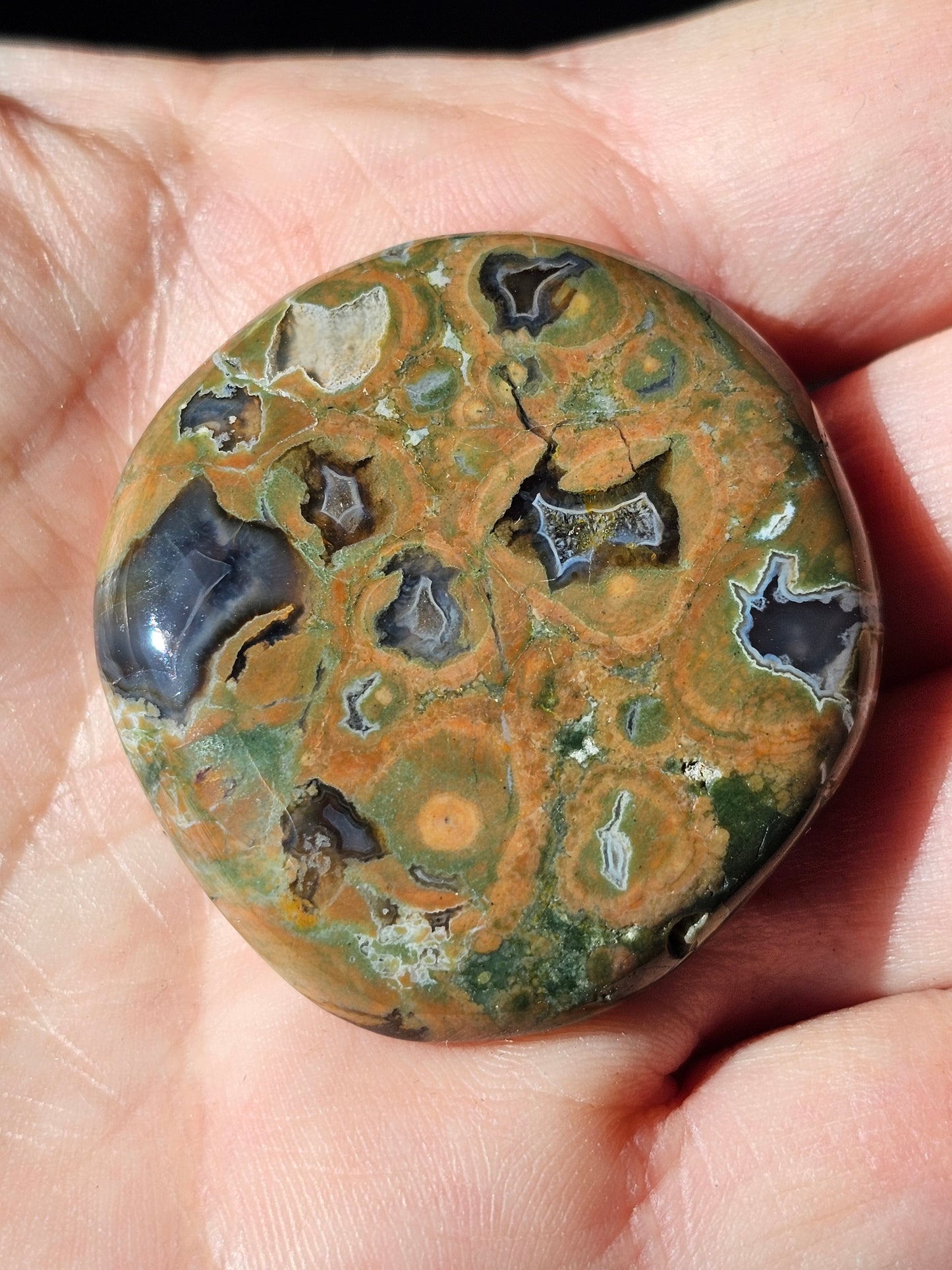Galet plat de Rhyolite (à choisir)