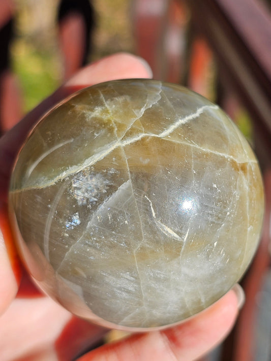 Grosse Sphère Garniérite (pierre de lune verte) GA6