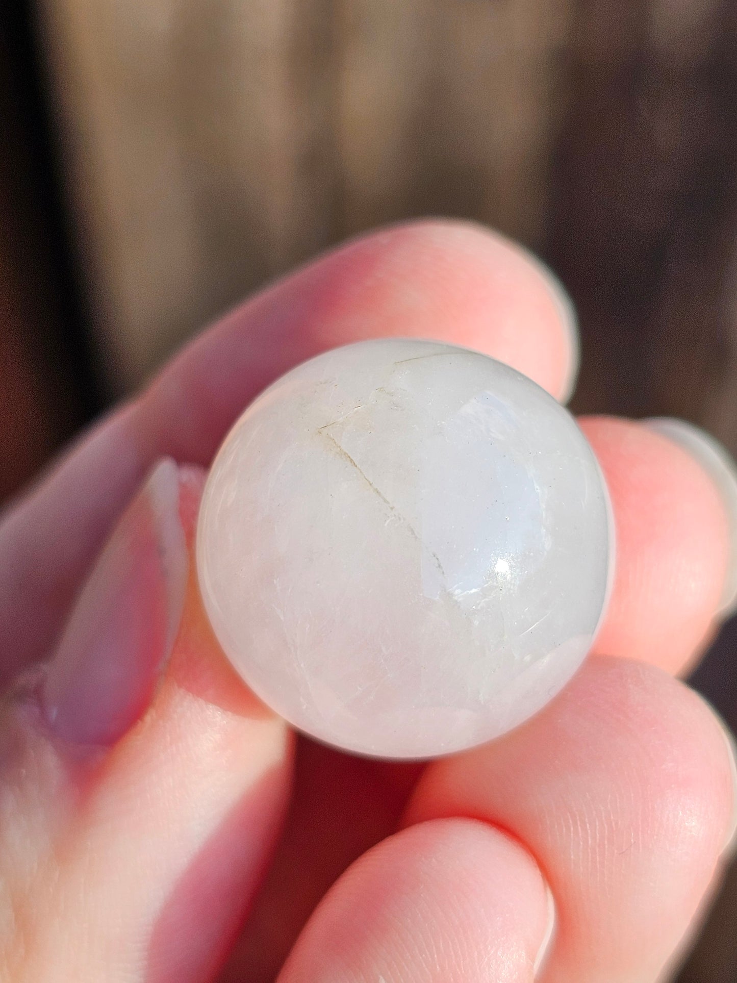 Petite sphère en Quartz rose B